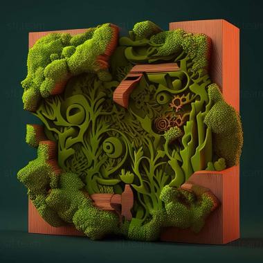 3D model Moss game (STL)